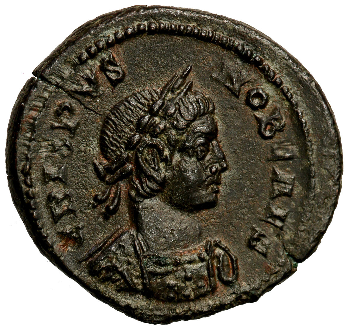 Cesarstwo Rzymskie. Kryspus (317-326). Follis 321, Lugdunum